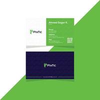 Professional modern creative and simple business card design template vector