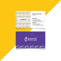 Professional modern creative and simple business card design template vector