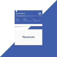 Professional modern creative and simple business card design template vector