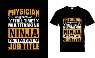 diseño de camisetas de médicos, eslogan de camisetas de médicos y diseño de prendas de vestir, tipografía de médicos, vector de médicos, ilustración de médicos