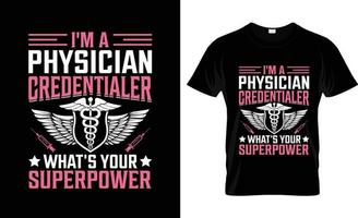 diseño de camisetas de médicos, eslogan de camisetas de médicos y diseño de prendas de vestir, tipografía de médicos, vector de médicos, ilustración de médicos