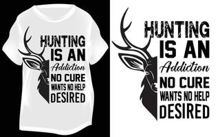 NEW HUNTING TYPOGRAPHY T SHART DESIGN vector