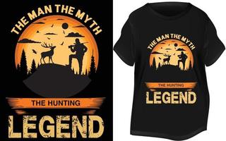 NEW HUNTING T-SHART DESIGN vector