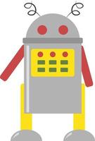 Robot, illustration, vector on white background.