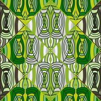 hermoso mosaico de líneas de patrones sin fisuras en estilo dodle. ornamento vintage abstracto dibujado a mano. vector