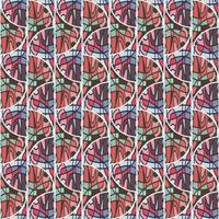 Seamless pattern in the form of a mosaic in retro style. Decorative abstract vintage ornament. vector