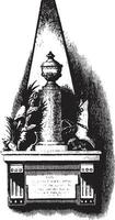 Richard Montgomery's Monument,vintage illustration vector