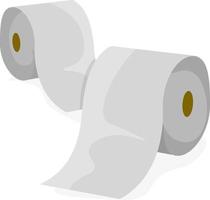 Toilet paper, illustration, vector on white background