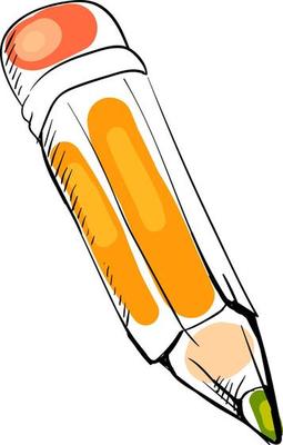 Pencil drawing, illustration, vector on white background.