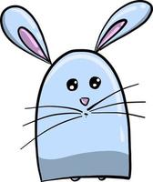 Cute bunny, illustration, vector on white background