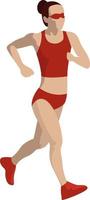 Race Walking, illustration, vector on white background