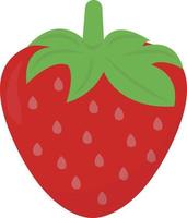 Fresh strawberry, illustration, vector on white background.