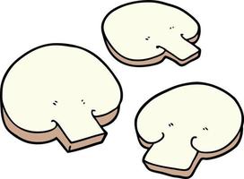 Cartoon cute mushrooms vector