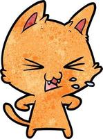 Vector cat character in cartoon style