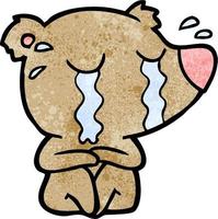 Vector bear character in cartoon style