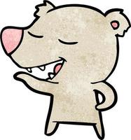 Vector bear character in cartoon style