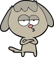 Vector dog character in cartoon style