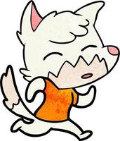Vector fox character in cartoon style