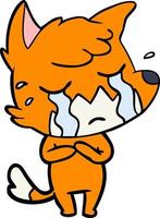 Vector fox character in cartoon style