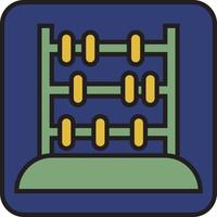 Old abacus, illustration, vector on a white background.