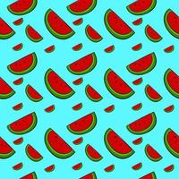 Watermelon background, illustration, vector on white background