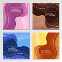 Colorful liquid and geometric background with fluid gradient shapes vector