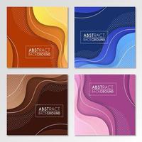 Colorful liquid and geometric background with fluid gradient shapes vector