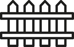 Park fence, illustration, vector, on a white background. vector