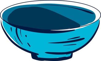 Empty bowl, illustration, vector on white background