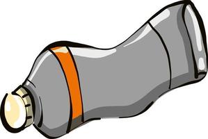 Orange paint in a tube ,illustration,vector on white background vector