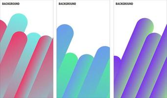 Modern abstract cover set. Cool gradient shape composition. Eps10 Vector. vector