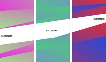 Modern abstract cover set. Cool gradient shape composition. Eps10 Vector. vector