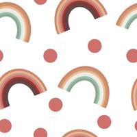 rainbow boho color seamless pattern. flat style. textiles, wallpaper, wrapping paper vector