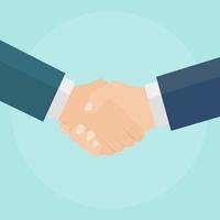 Business partnership concept. Handshake vector