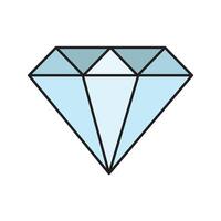 ilustración de vector de diamante en un fondo. símbolos de calidad premium. iconos vectoriales para concepto y diseño gráfico.