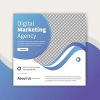 digital marketing social media post template design vector
