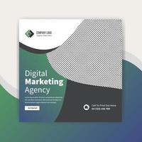 digital marketing social media post template design vector