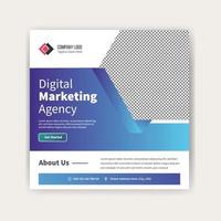 digital marketing social media post template design vector