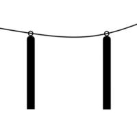 Simple vector electric pole on a white background. Great for pillar mounting logos for rural power supply lighting.