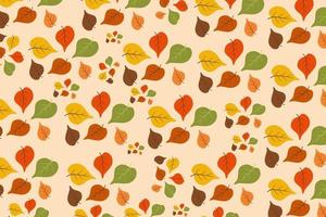 Autumn Leaves Pattern vector