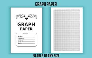 Graph paper editable template vector