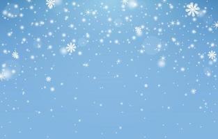 Snow Falls Winter Background vector