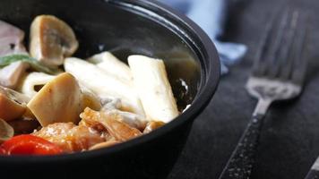 Sauteed vegetables in a bowl video