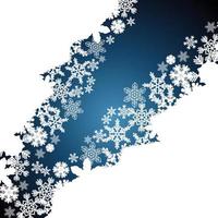 Christmas border, snowflake design background. vector