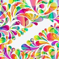 Abstract colorful arc-drop background. Vector. vector