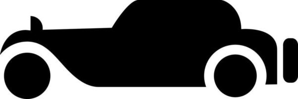 Passenger car black icon. vector