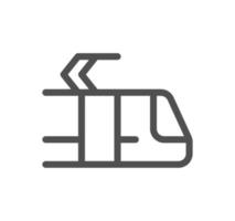 Public transport icon outline and linear vector. vector