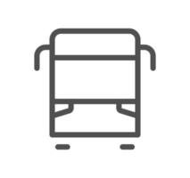 Public transport icon outline and linear vector. vector