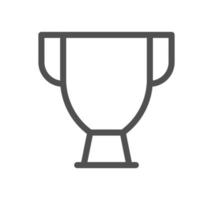 Victory and award icon outline and linear vector. vector