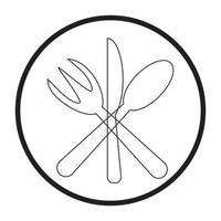 spoon and fork logo vector